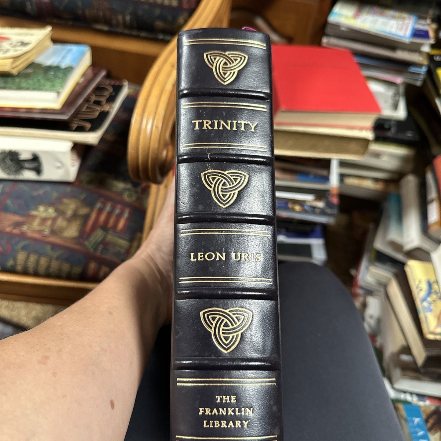 Trinity by Leon Uris Franklin Library 1976 First Edition Hardcover
