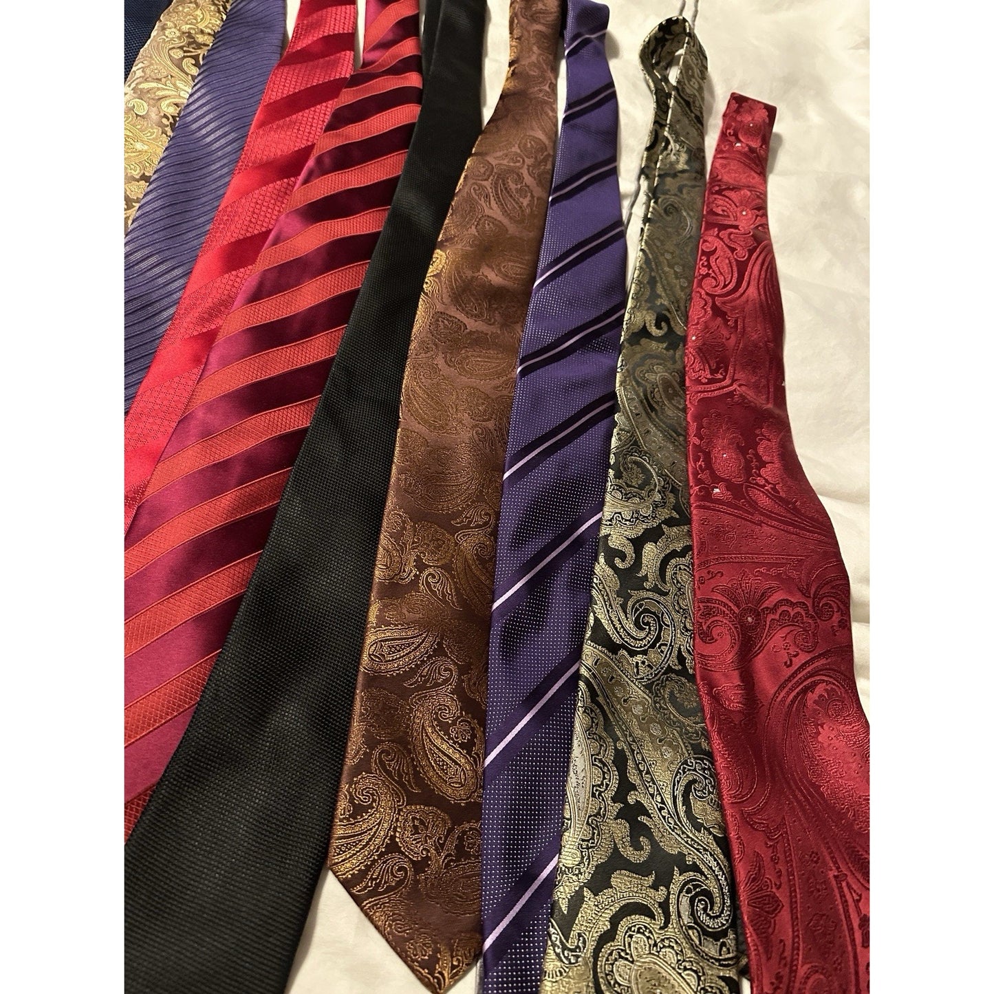 18 Silk Sean John Mens Neckties Fine Tayloring L58” x W3” Great Condition