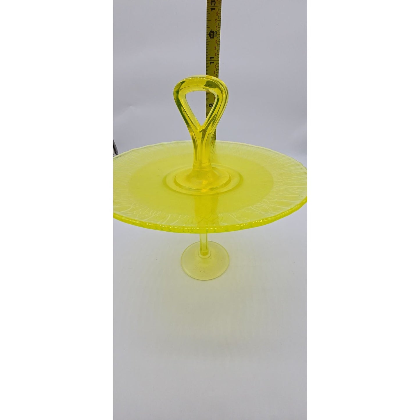 Vintage Tiffin Yellow Satin Vaseline Glass Compote
Serving tray & dish