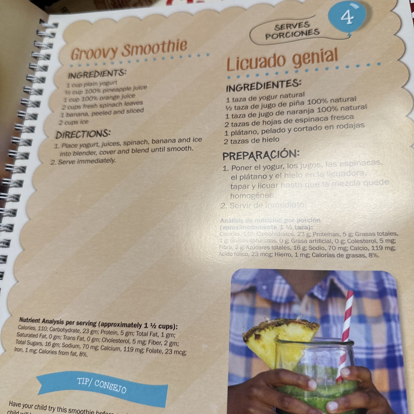 Lets cook Together Vamos a Cocinar Juntos Recipe Family Cookbook English Spanish