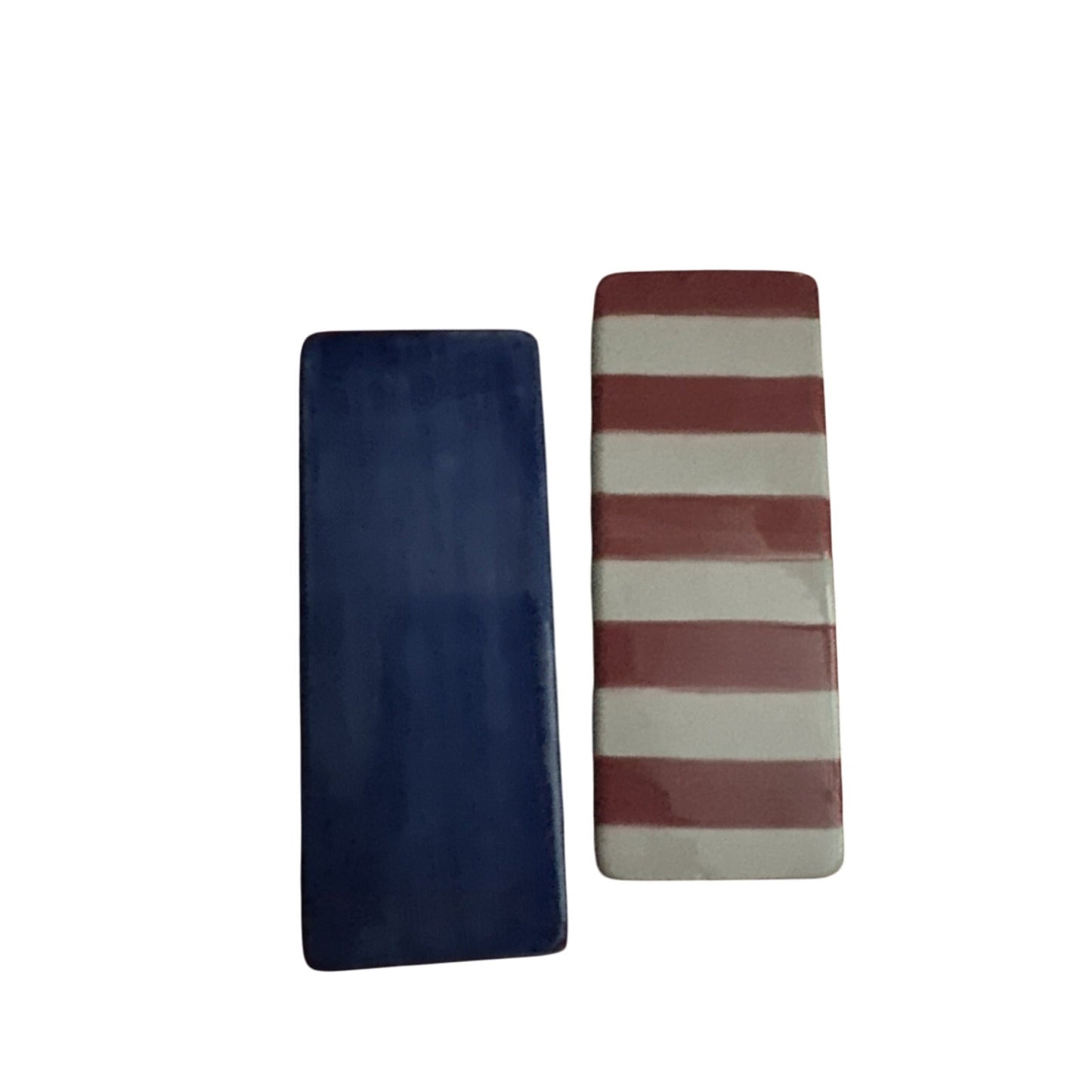 Star & Stripe Salt Pepper Shaker Set Patriotic America Independence Day 4th July