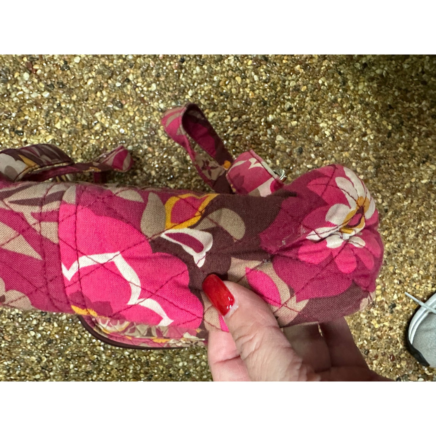 Vera Bradley Multicolor Medium Backpack Flower Floral CARNABY Retired Pocket
