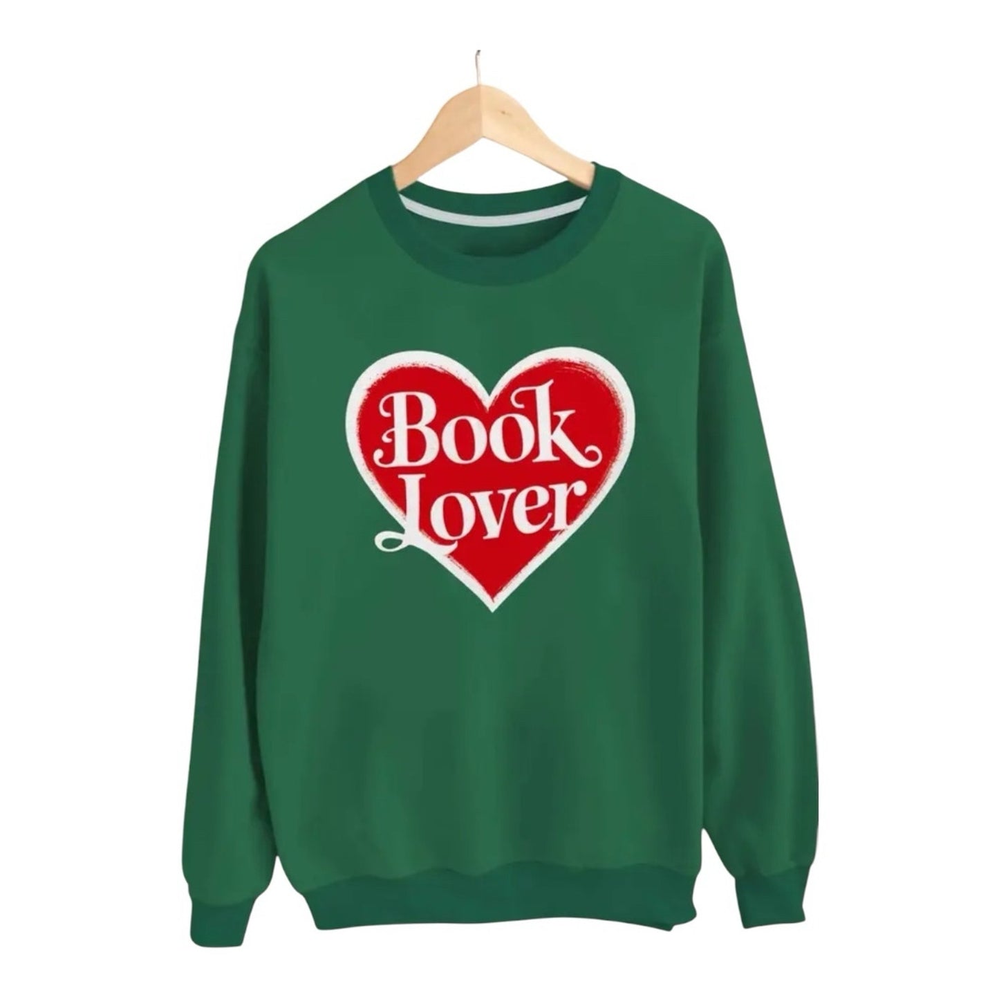 Book Lover Green sweatshirt