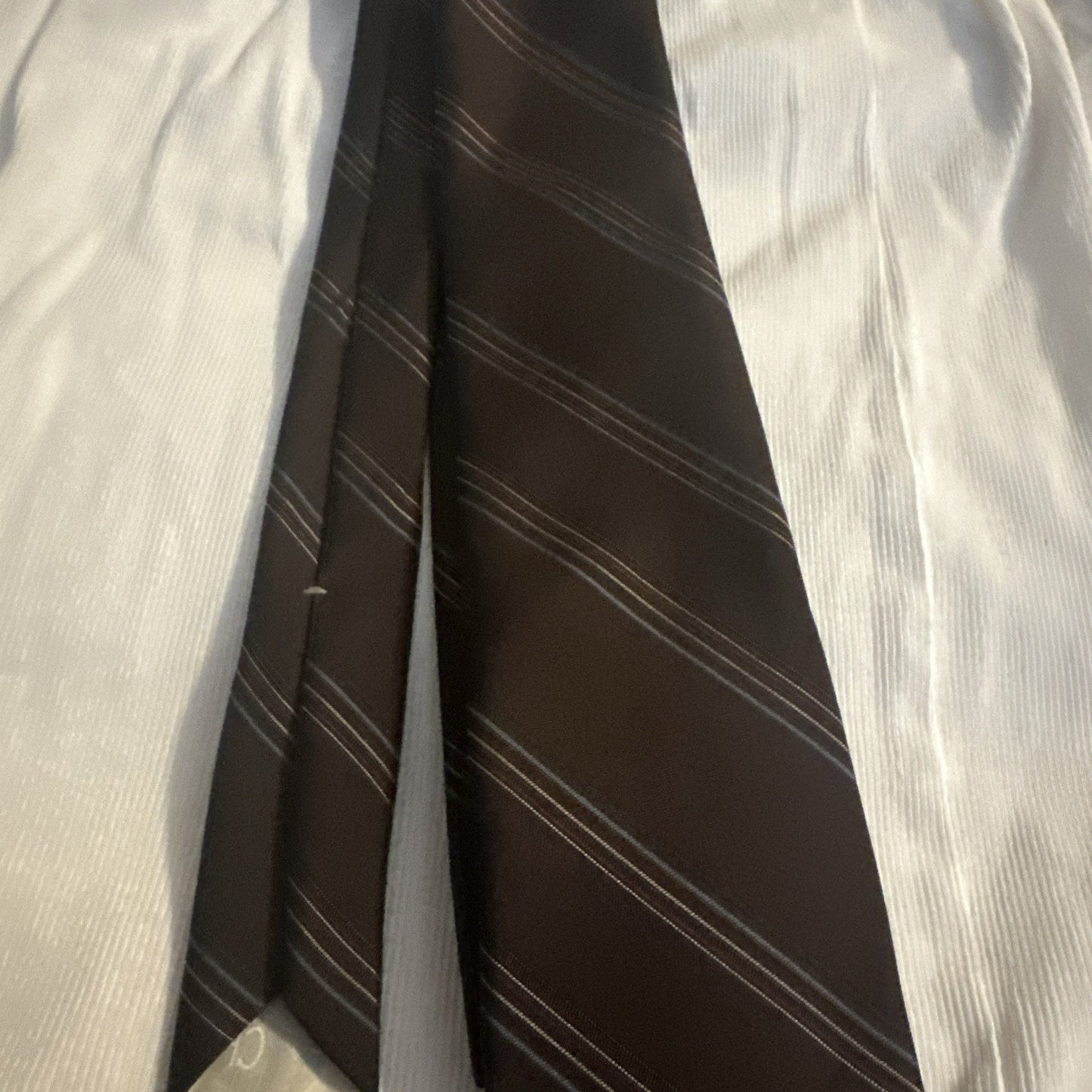 Vintage Christian Dior Brown with stripes Men's Tie