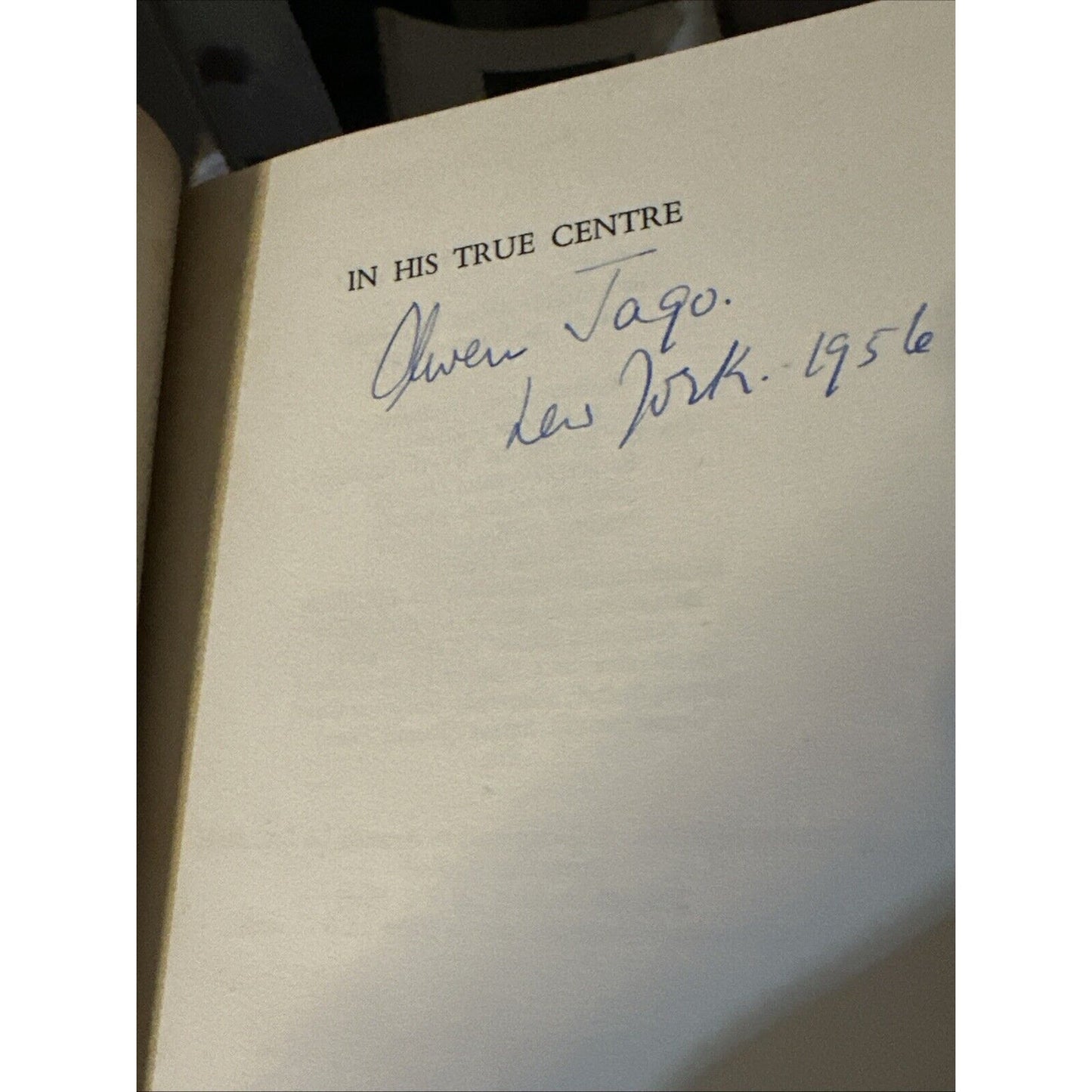 In His True Centre An Interim Autobiography by Arnold L Haskell 1st VG HC 1951