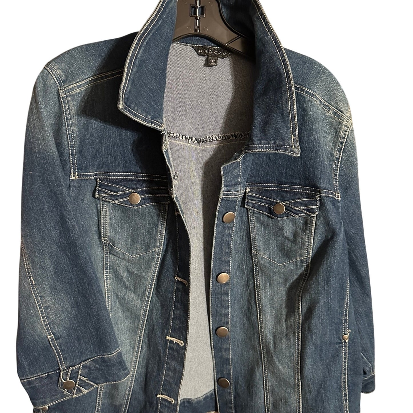 Baccini Jean Jacket rhinestones DIVA roses