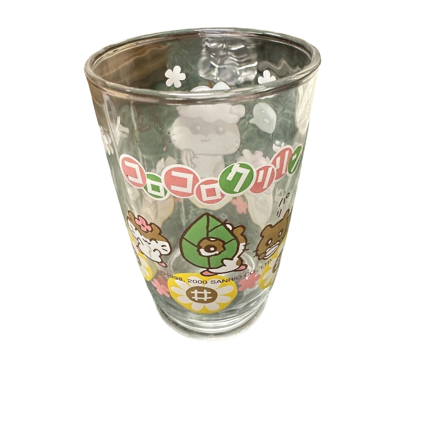 Corocorokuririn Glass Cup Set of 3 Retro Super Rare Corocorokuririn