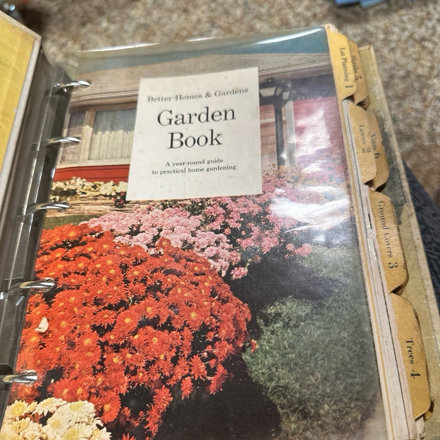 1968 New Garden Book Better Homes Old Vintage Book Binder