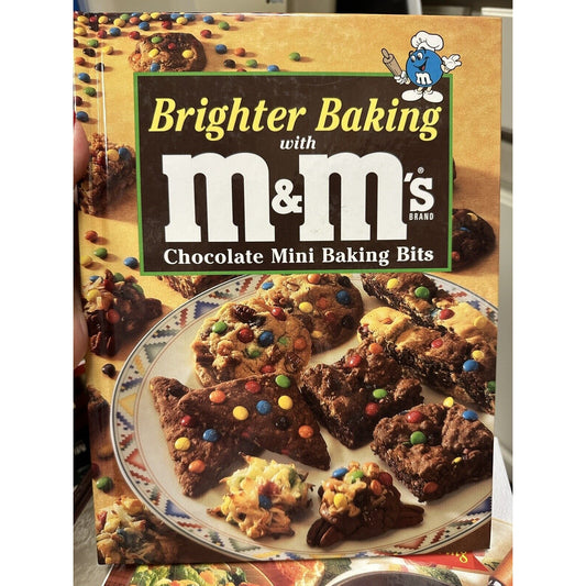 Brighter Baking with M&M's Chocolate Mini Baking Bits Hardcover Desert Cookbook