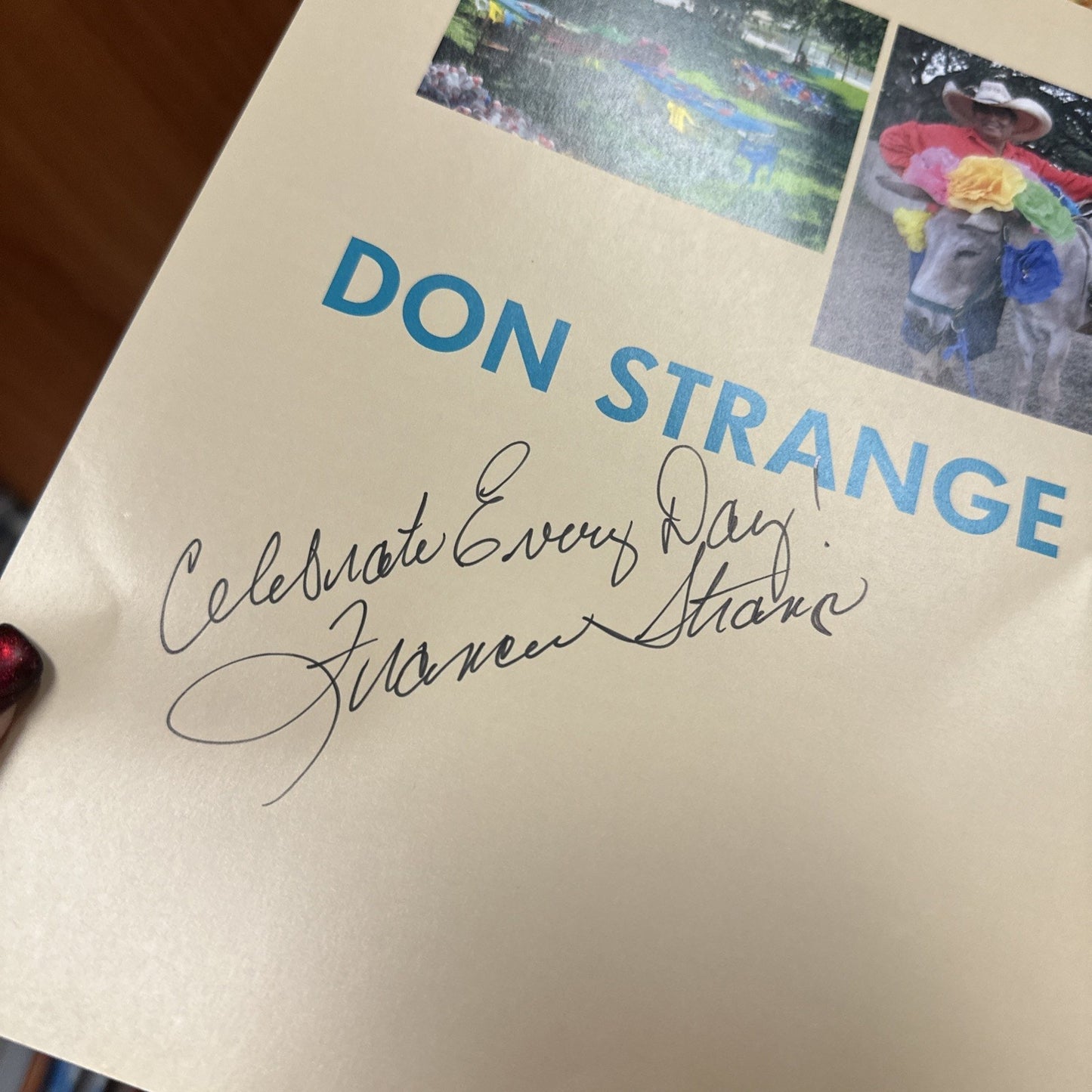 Don Strange of Texas : His Life and Recipes by Frances Strange 2010 Signed 1st