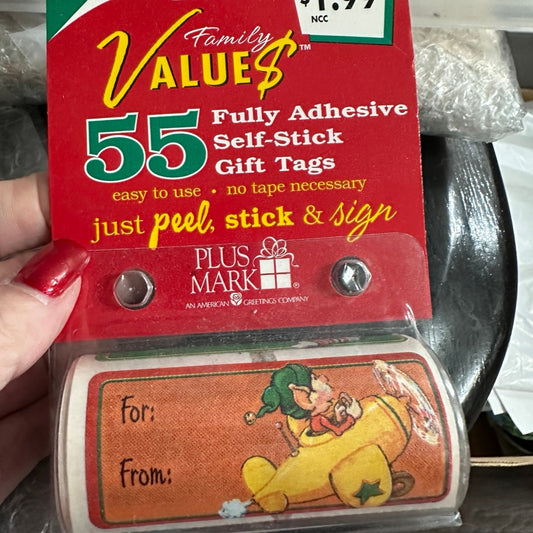 Vintage peel & stick Christmas Gift Tags