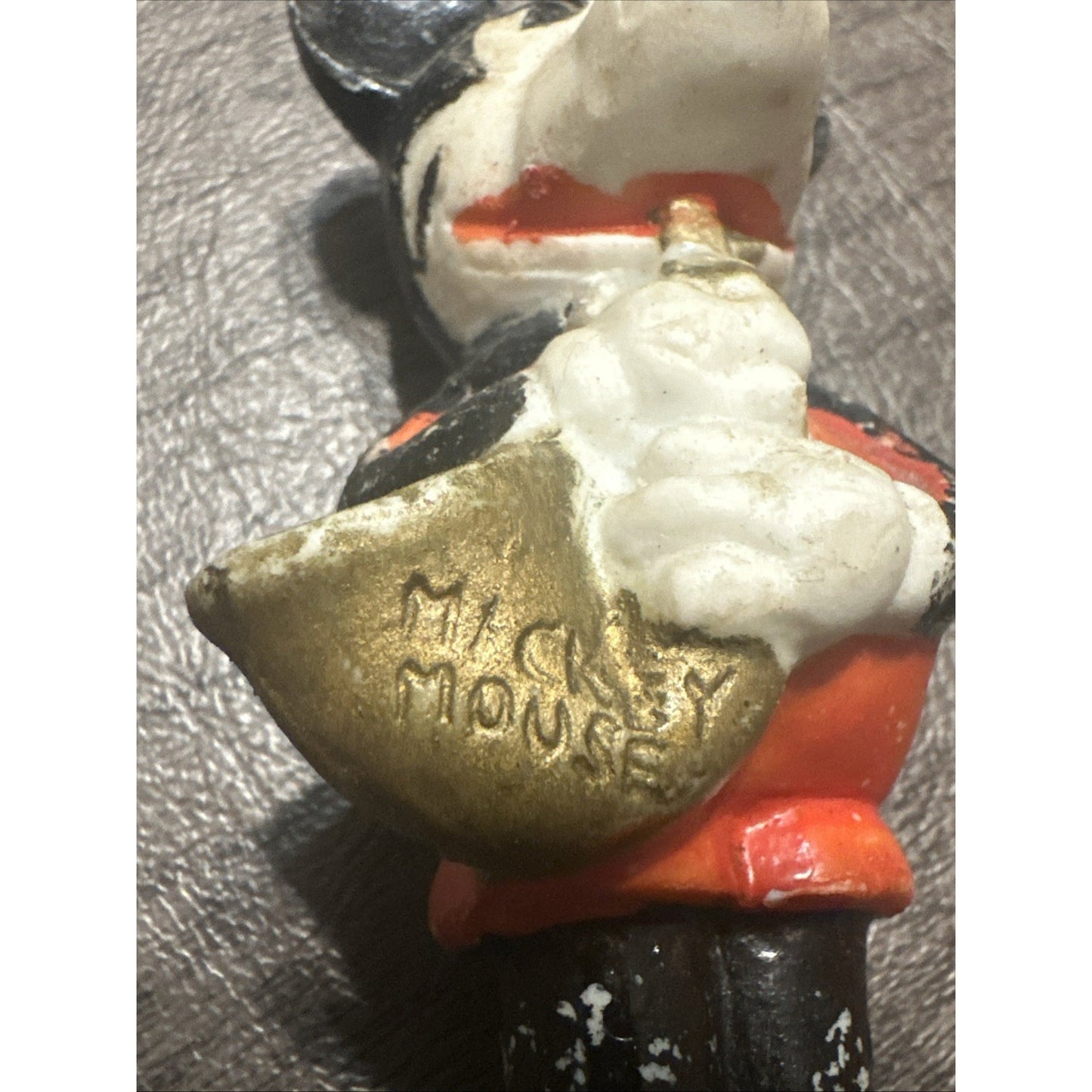 1930s Mickey Mouse Made in Japan Porcelain Bisque Figurine with Saxophone