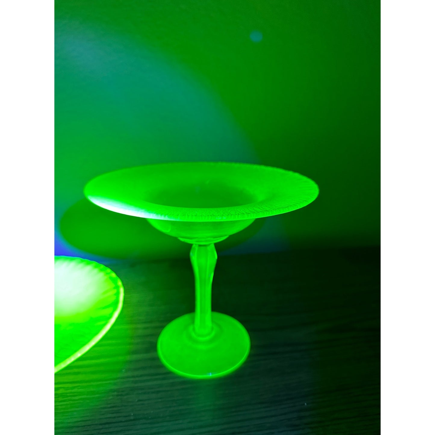 Vintage Tiffin Yellow Satin Vaseline Glass Compote
Serving tray & dish