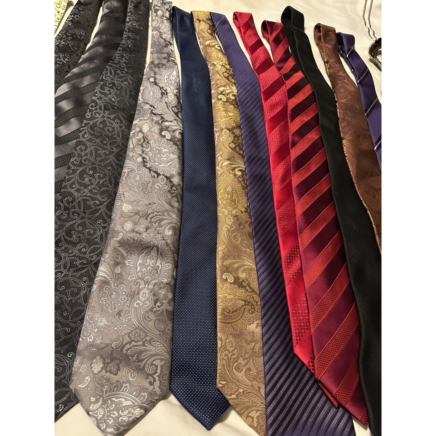 18 Silk Sean John Mens Neckties Fine Tayloring L58” x W3” Great Condition