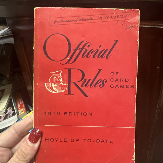 Vintage 1955 Official Rules of Card Games Hoyle Up-To-Date 49th Edition