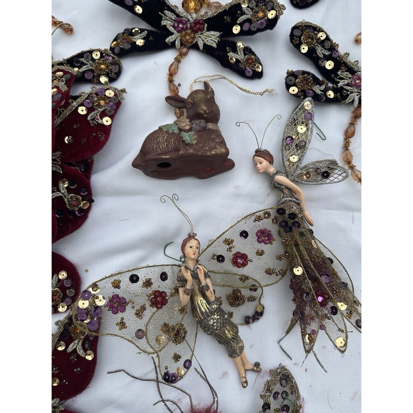 Vintage Christmas Tree Ornaments Lot Over 50