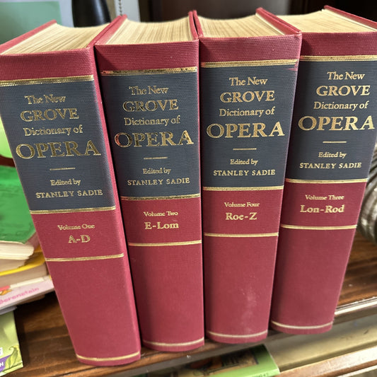 The New Grove Dictionary Of Opera By Sadie, Stanley. 4 Volume Set