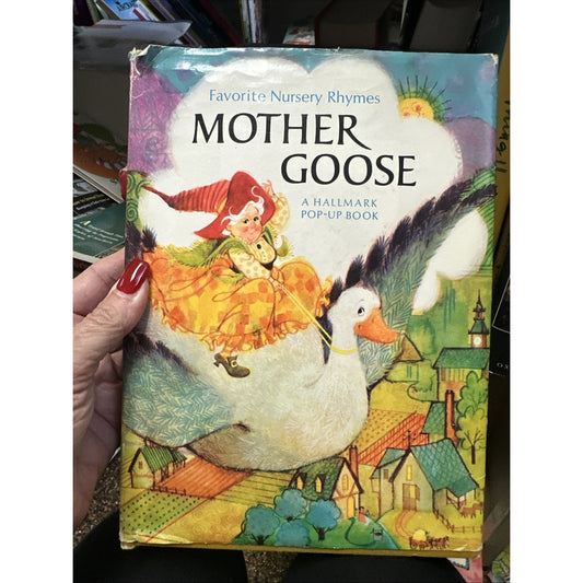 Vintage Hallmark Mother Goose Pop-Up Childrens Book Hardcover w/ Dust Jacket HTF