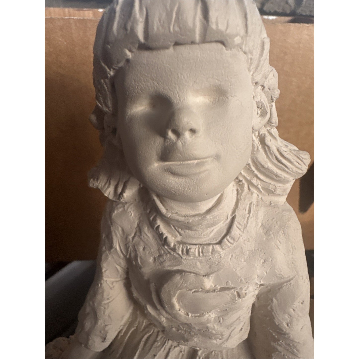 Vintage Austin Sculpture Lil Cheerleader Dee Crowley Bright Eyes Ceramic 90s