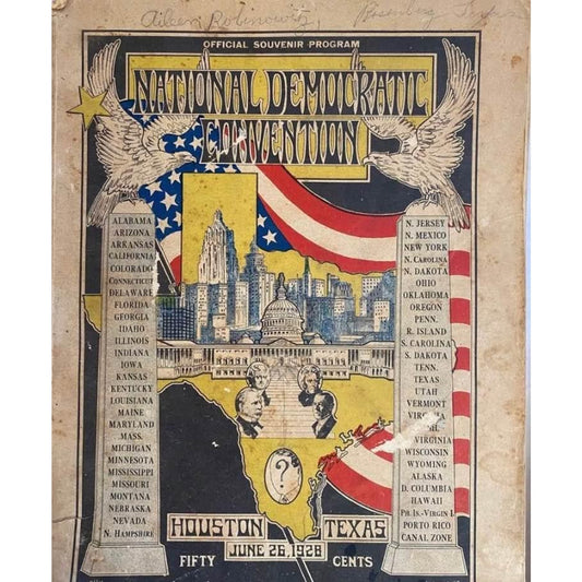 National Democratic Convention June 26, 1928 Houston Texas