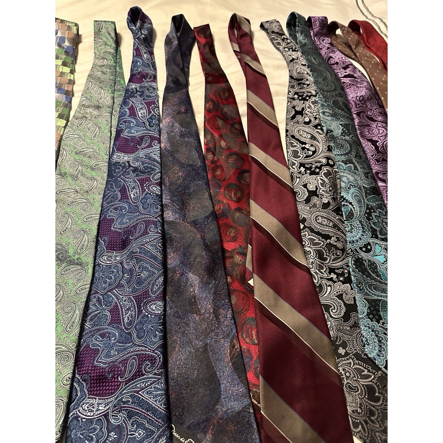 Lot of 15 Men’s High End Designer Dress Ties Brooks Brothers, Jos A Banks Dior
