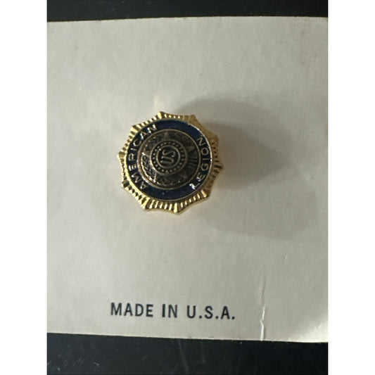 American Legion "US" Star Cloisonne Vintage Enamel Membership Lapel Pin