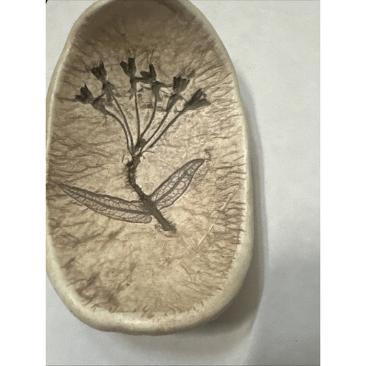 Salt Marsh Art Pottery by Ellyn Richardson Ironweed Trinket Soap Dish Farmhouse