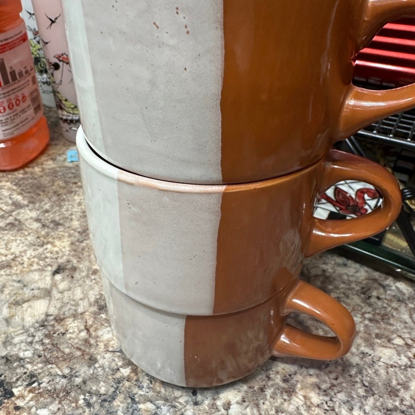 3 Boho Stripes Stoneware Cup Mug
