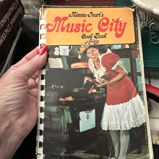 Minnie Pearl's Music City Cook Book vintage 1970 spiral bound recipes