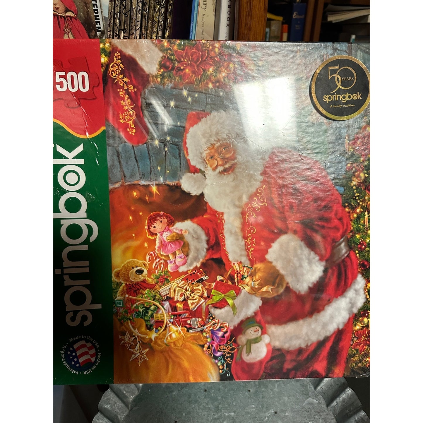 Springbok 2012 Santa's Return 1500 Piece Jigsaw Puzzle Geisinger New Sealed USA