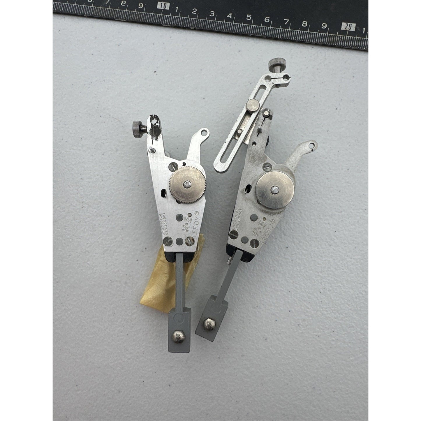 2 K+E Leroy Lettering & Symbols Adjustable Scriber