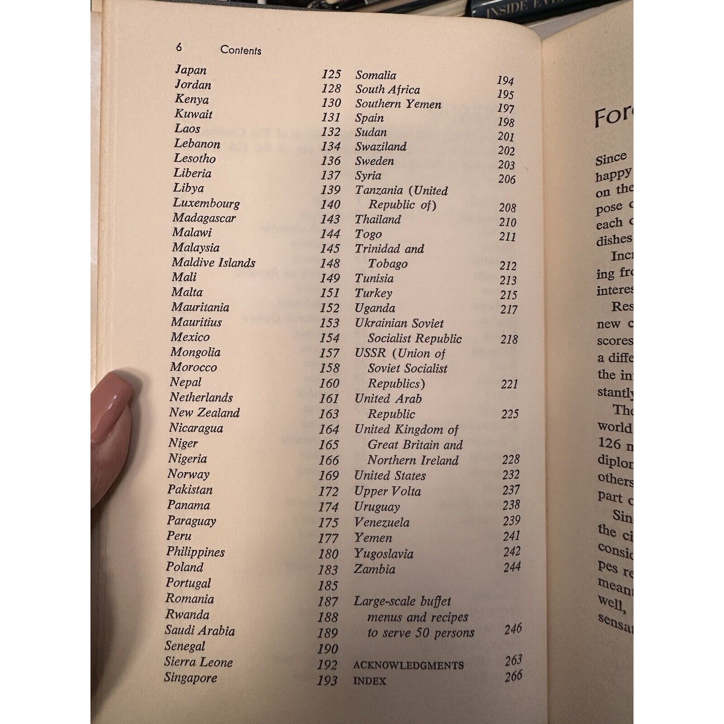 United Nations Cookbook Hardcover Barbara Kraus