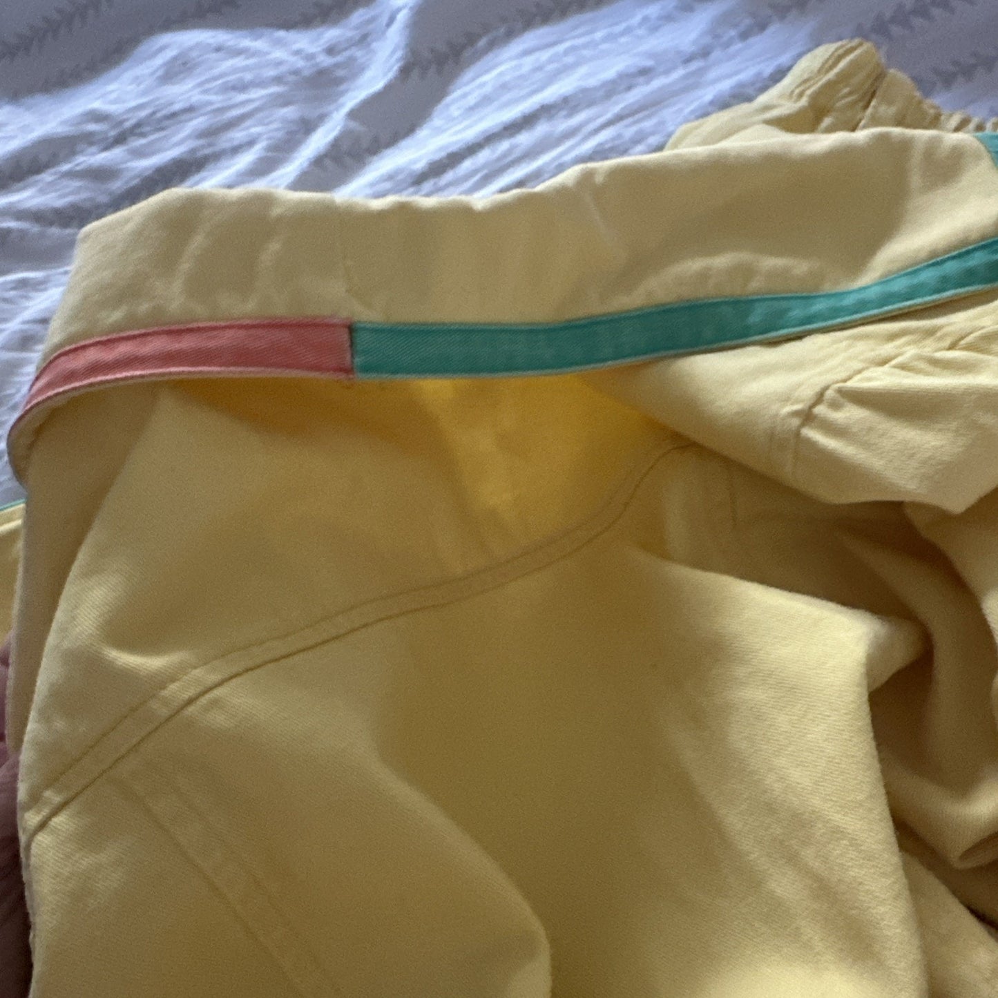 Vintage 3 Piece 80s City Girl Sport Yellow Embroidered Jacket, Skirt, Top Sz 8