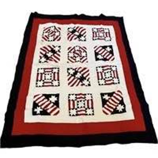 Patriotic Quilt  Red White & Blue