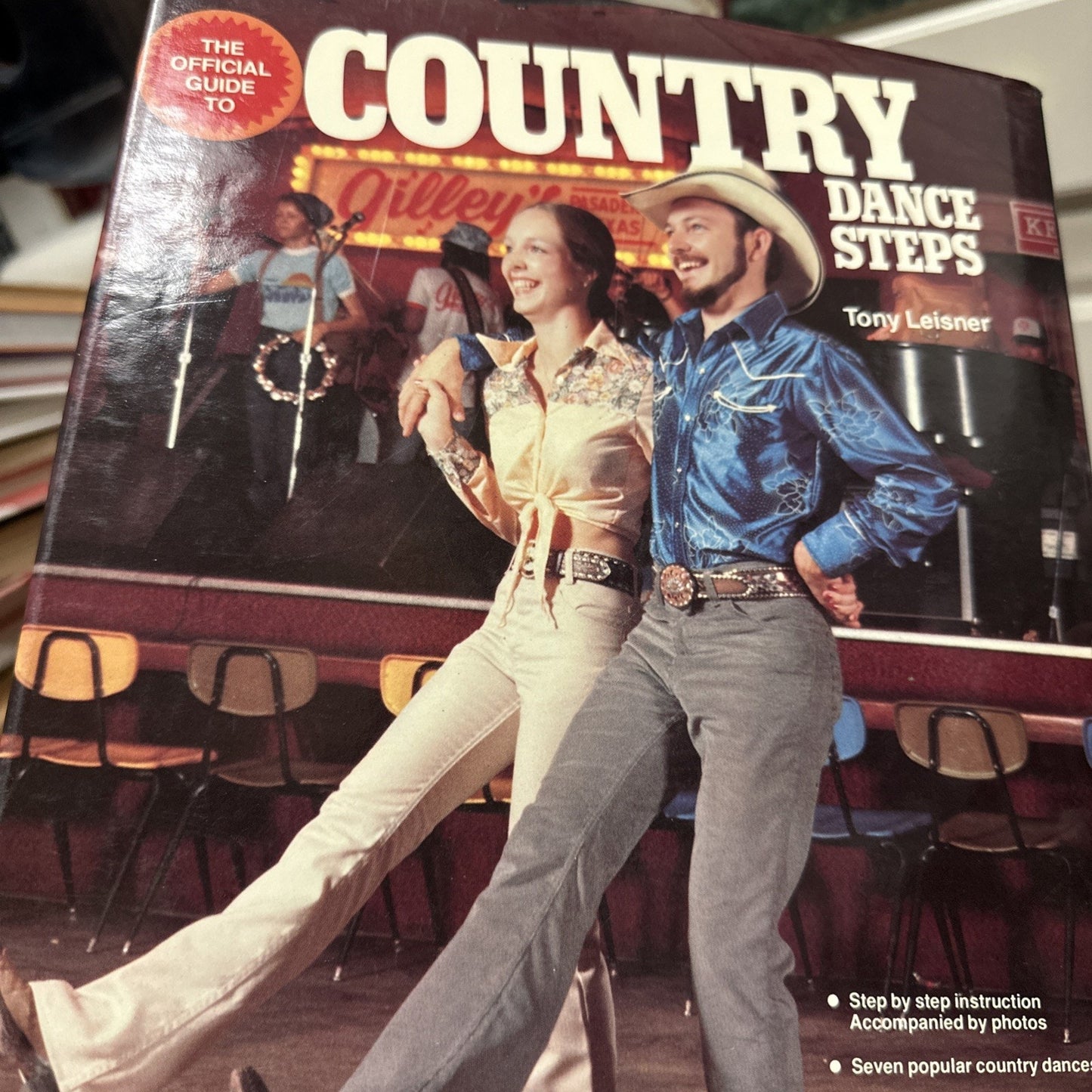 Official Guide to Country Dance Steps Hardcover Tony Leisner