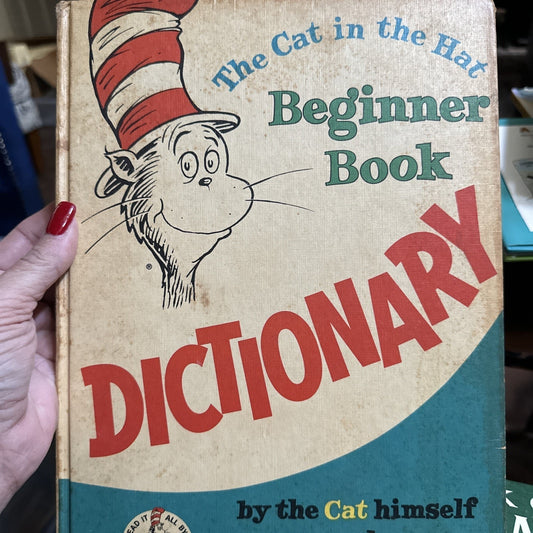 Vintage 1964 The Cat in the Hat Beginner Dictionary Book by P.D. Eastman