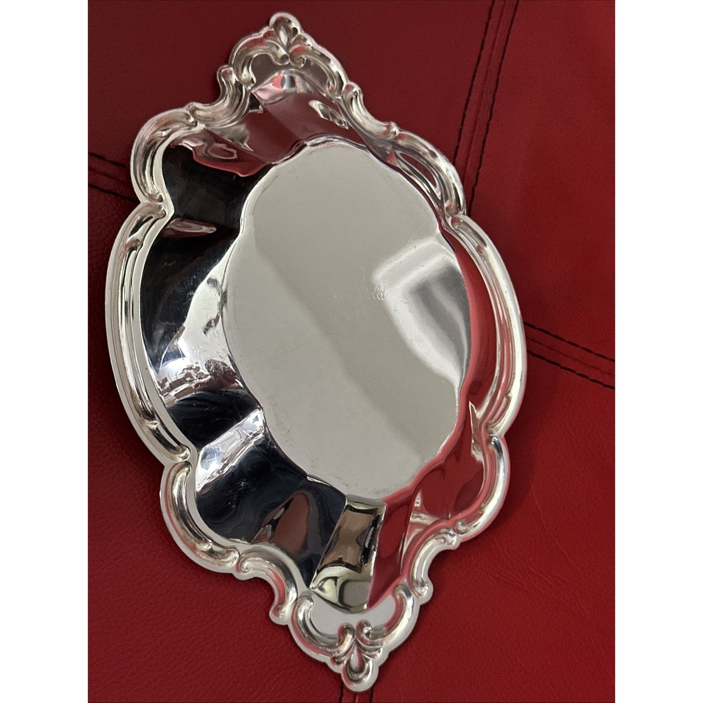 International Silver Wakefield 9" Silver Plate #548 Nut Candy Serving Dish