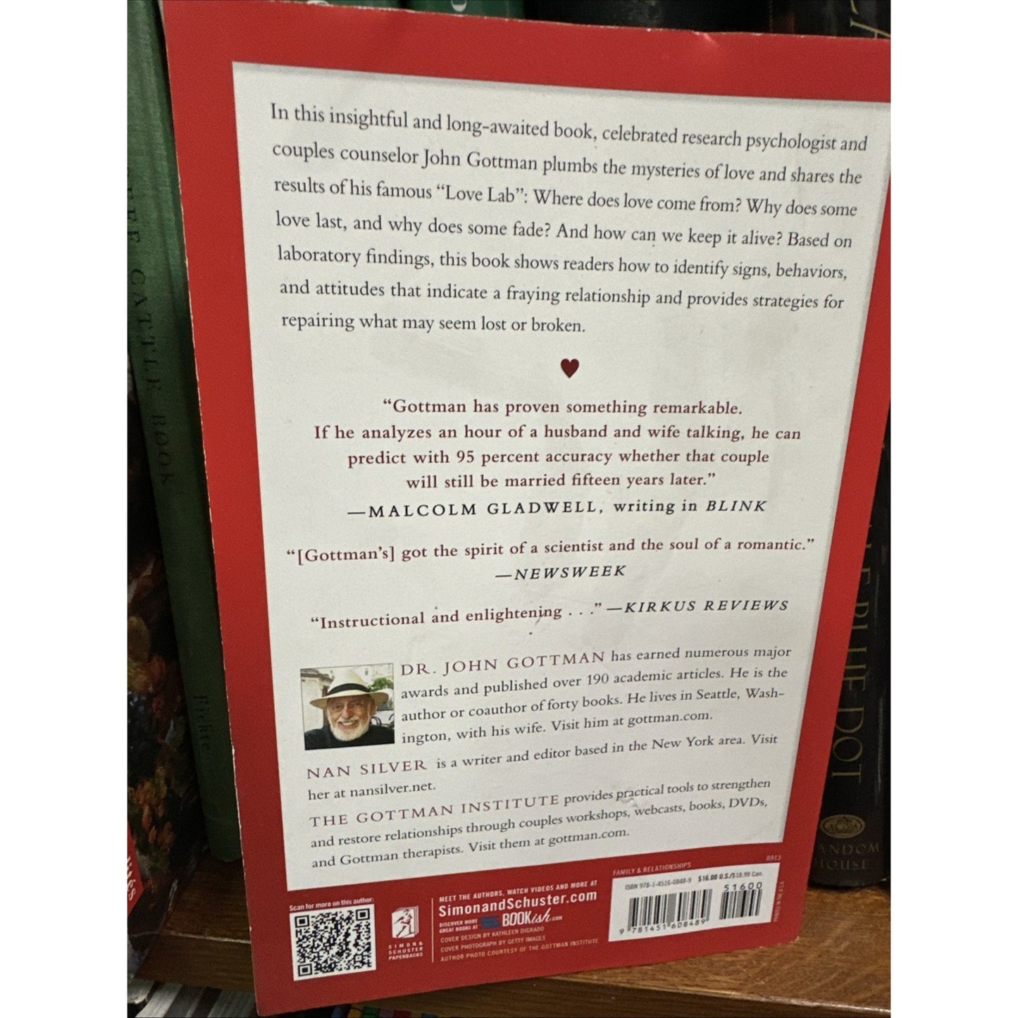 What Makes Love Last?: How to Build Trust and Avoid Betrayal ~ Gottman Ph.D., Jo