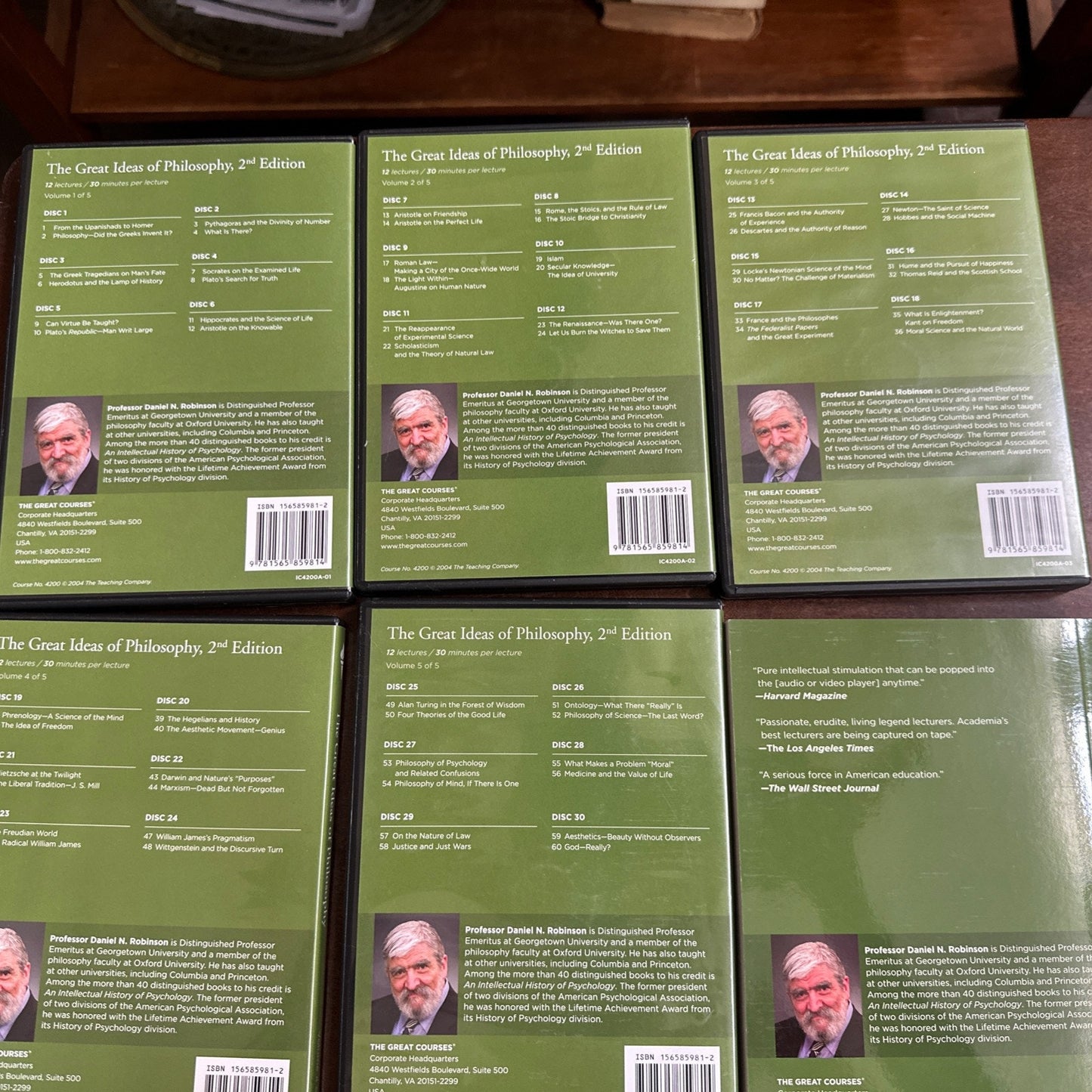 Great Courses Great Ideas of Philosophy 2nd Ed. Volumes 1-5, 30 CDs + Guidebook