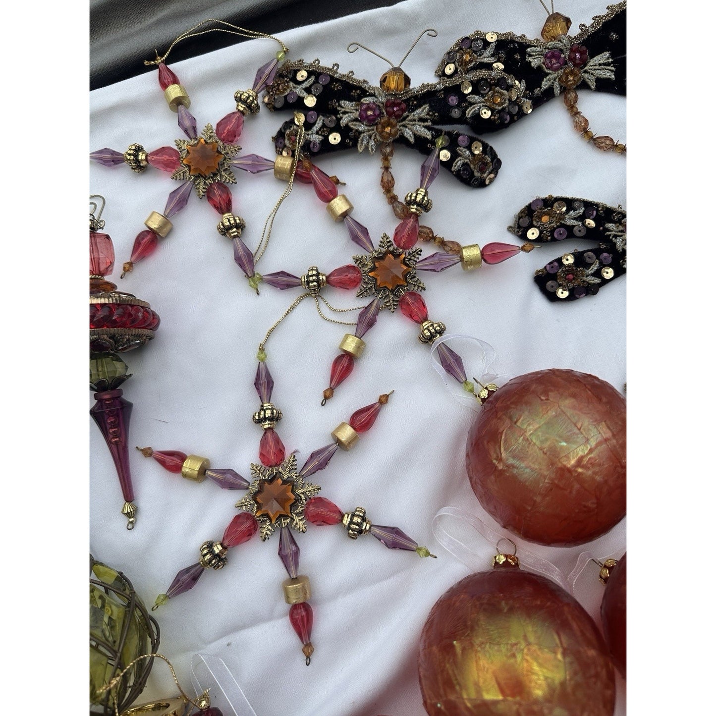 Vintage Christmas Tree Ornaments Lot Over 50