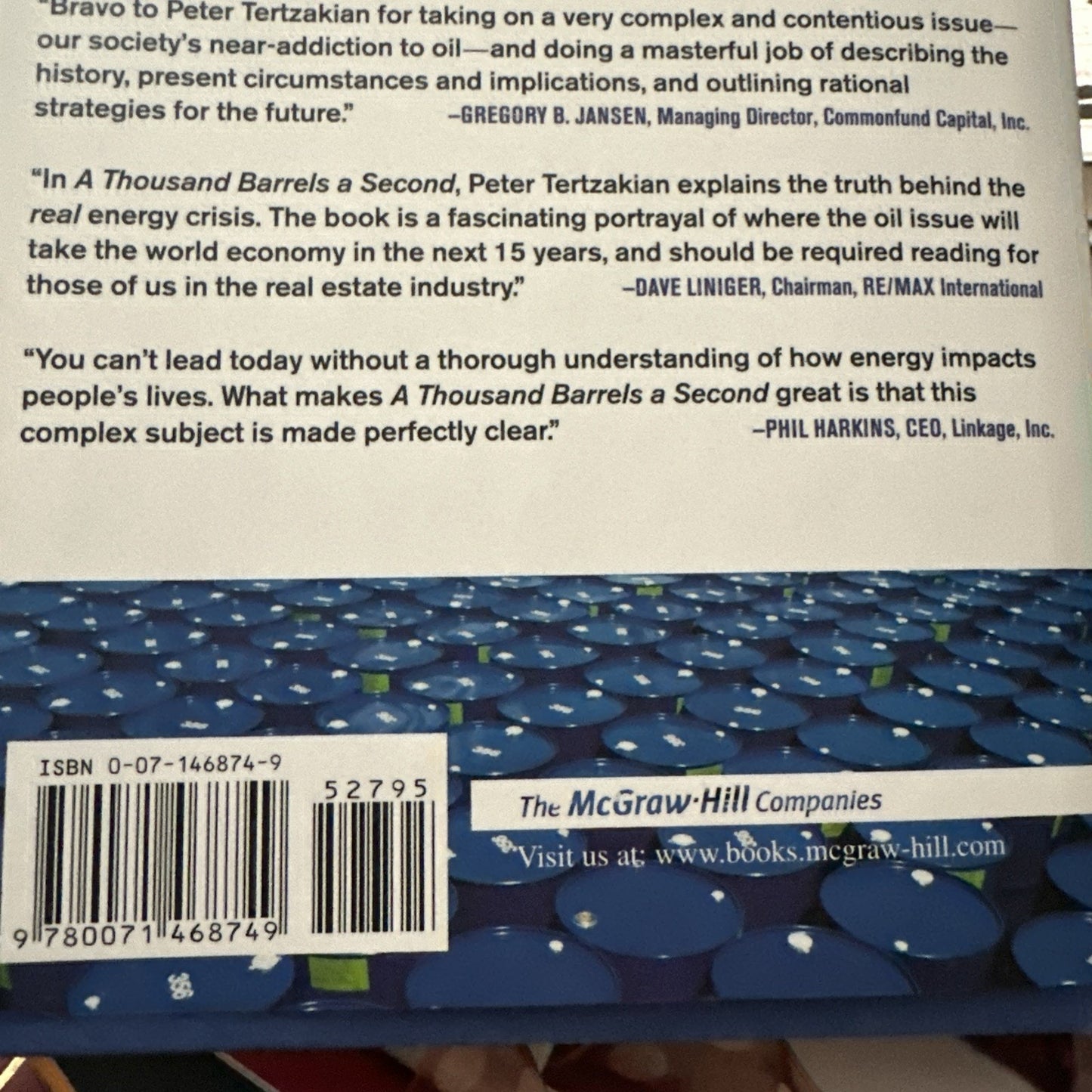 A Thousand Barrels A Second - Peter Tertzakian (Dust Jacket, Hardcover, 2006)
