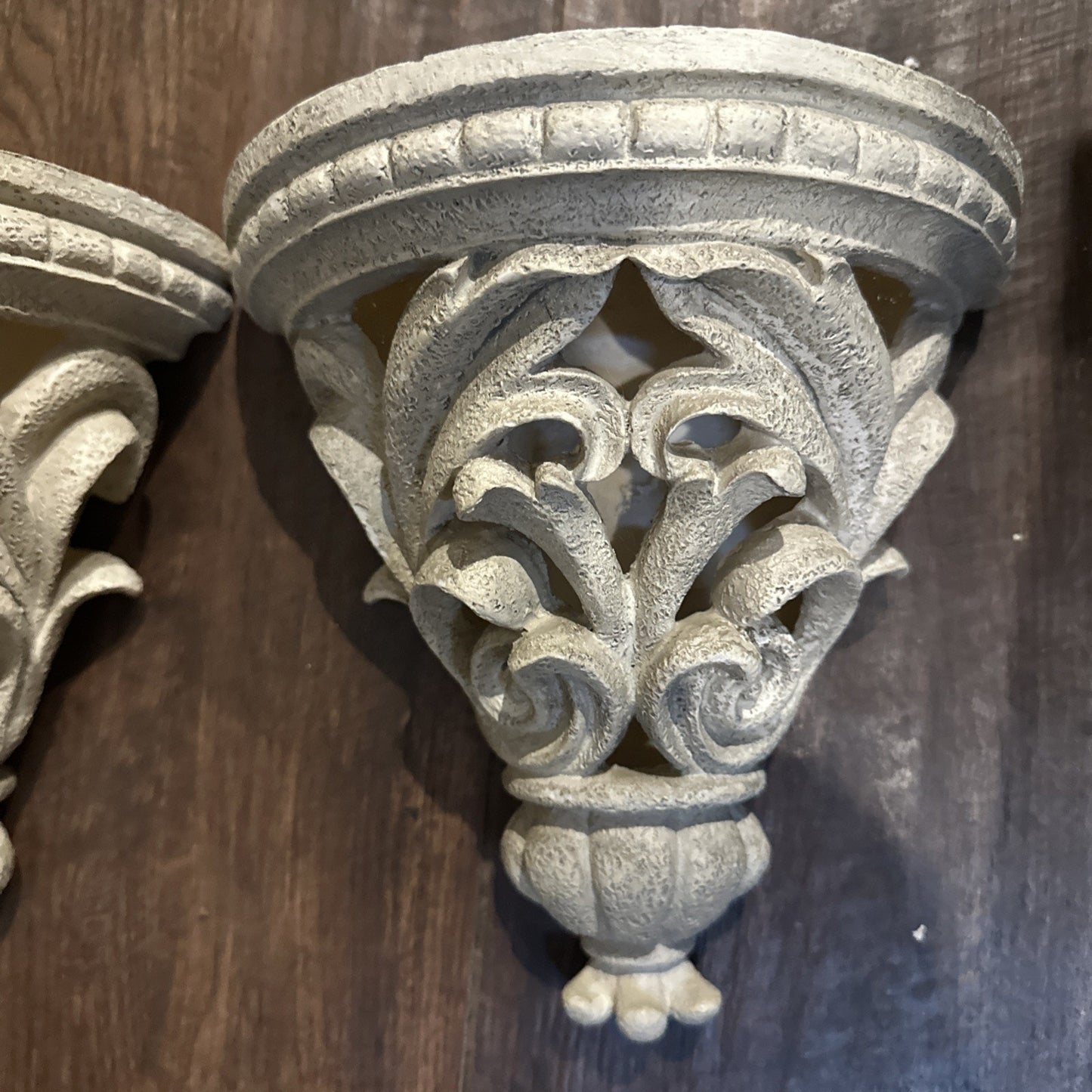 Art Deco PLAST Wall Hanging Shelf Ornate Display Accent Piece