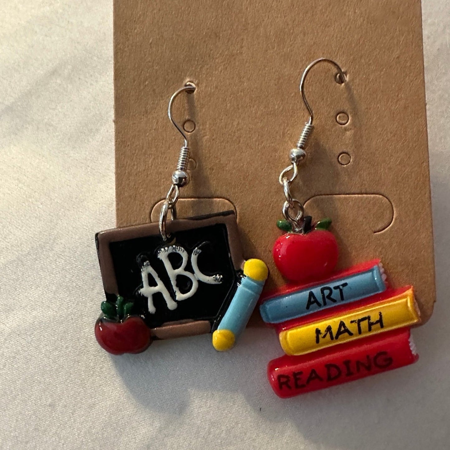 5 different Earrings teacher fun cute