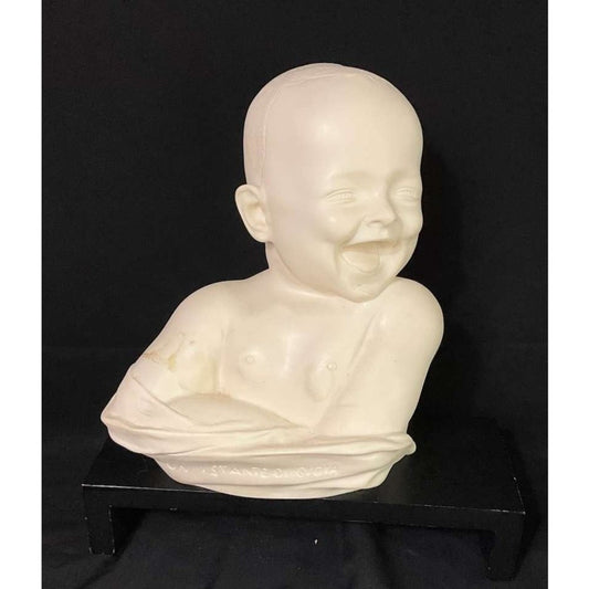 Instant Joy White Plaster Baby Bust Un Istante DI Gioia Rare ART LIMI TED To 793