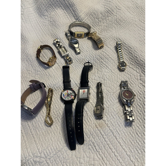 12 Vintage Women's Watches Gold Tones Estate Sale Lot Untested