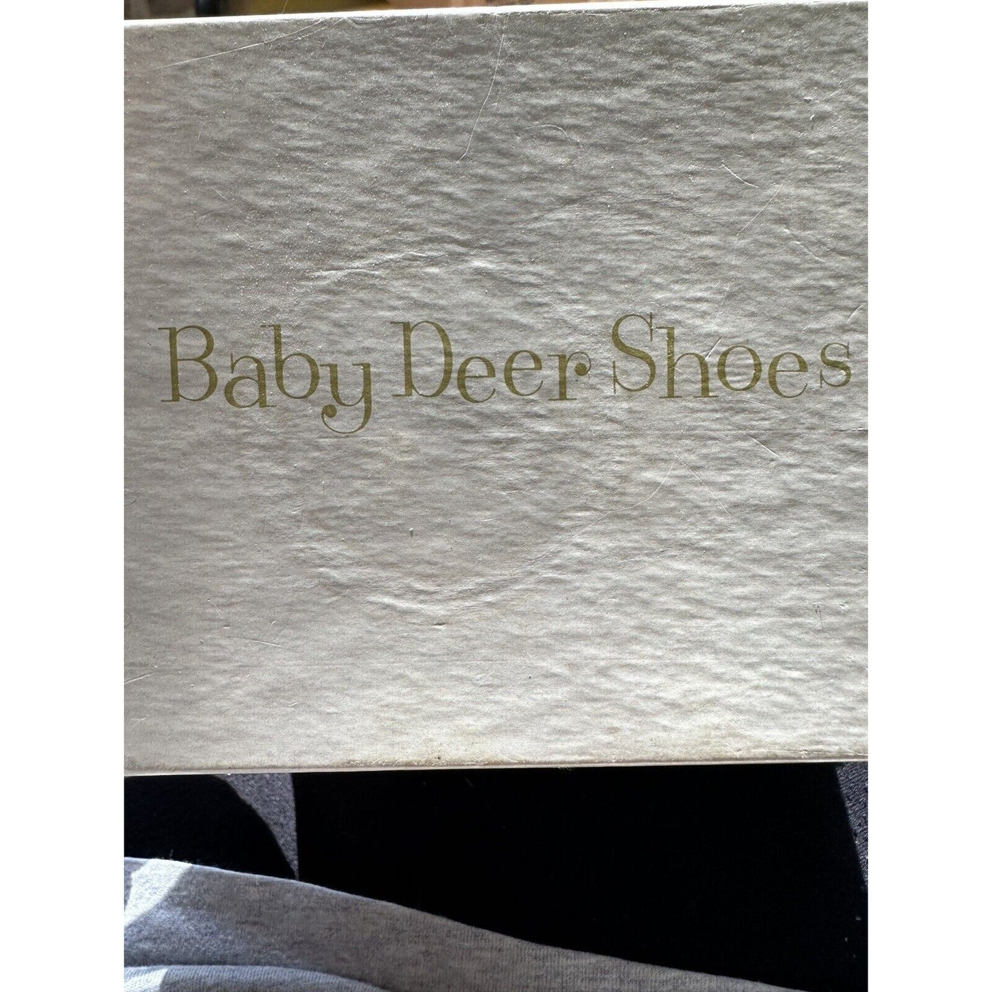 Vintage White Brown Baby Saddle Shoes Lace Up Faux Leather Size 3 With Box Baby deer Shoes
