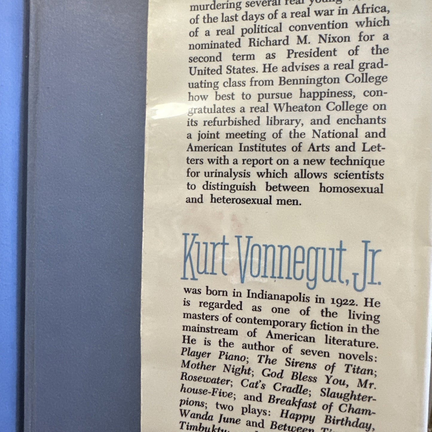 Wampeters Foma Granfallons by Kurt Vonnegut True 1st Ed Print HCDJ 1974 $8.95