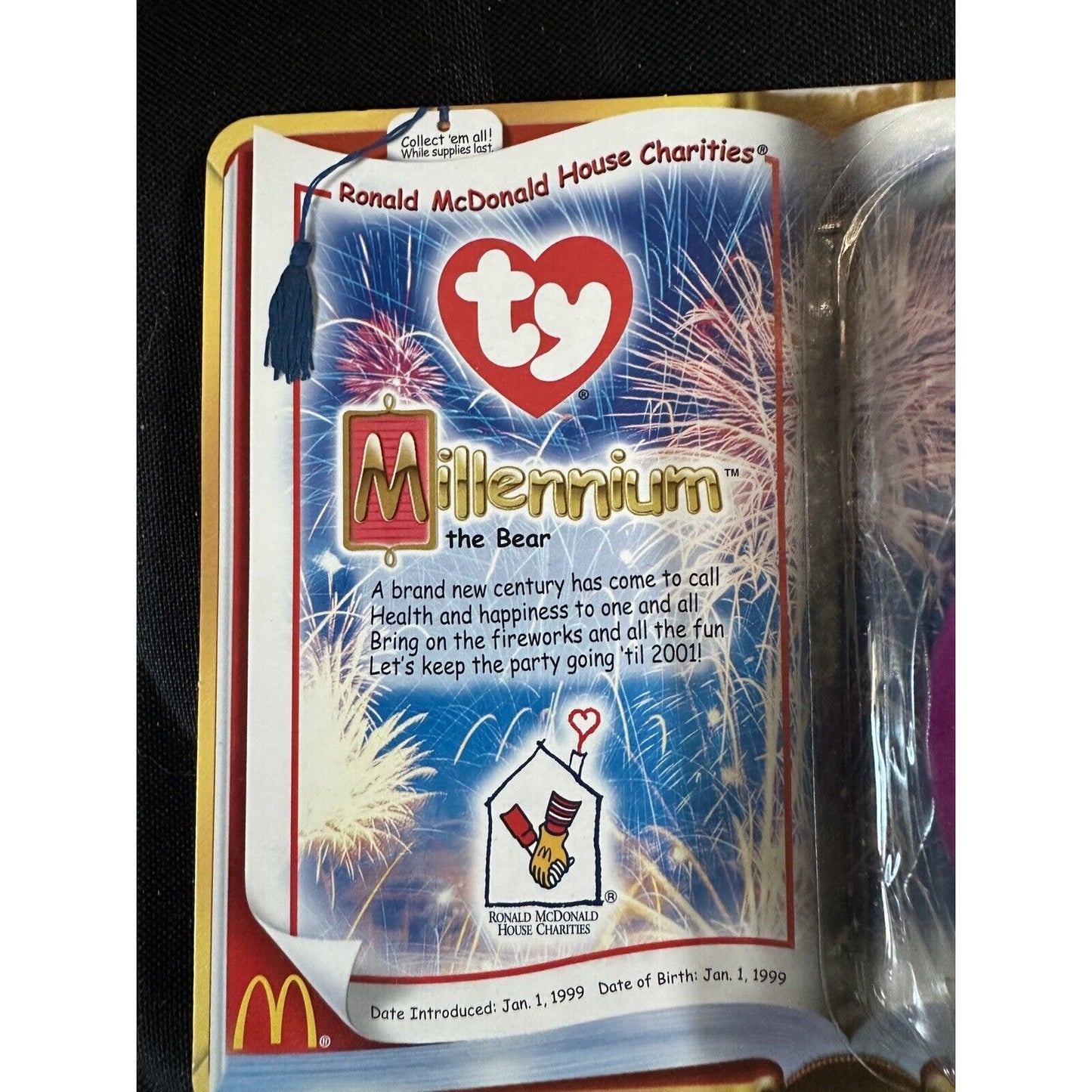 Ty Beanie Babies 2000 Millennium Bear, Ronald McDonald House Charities version
