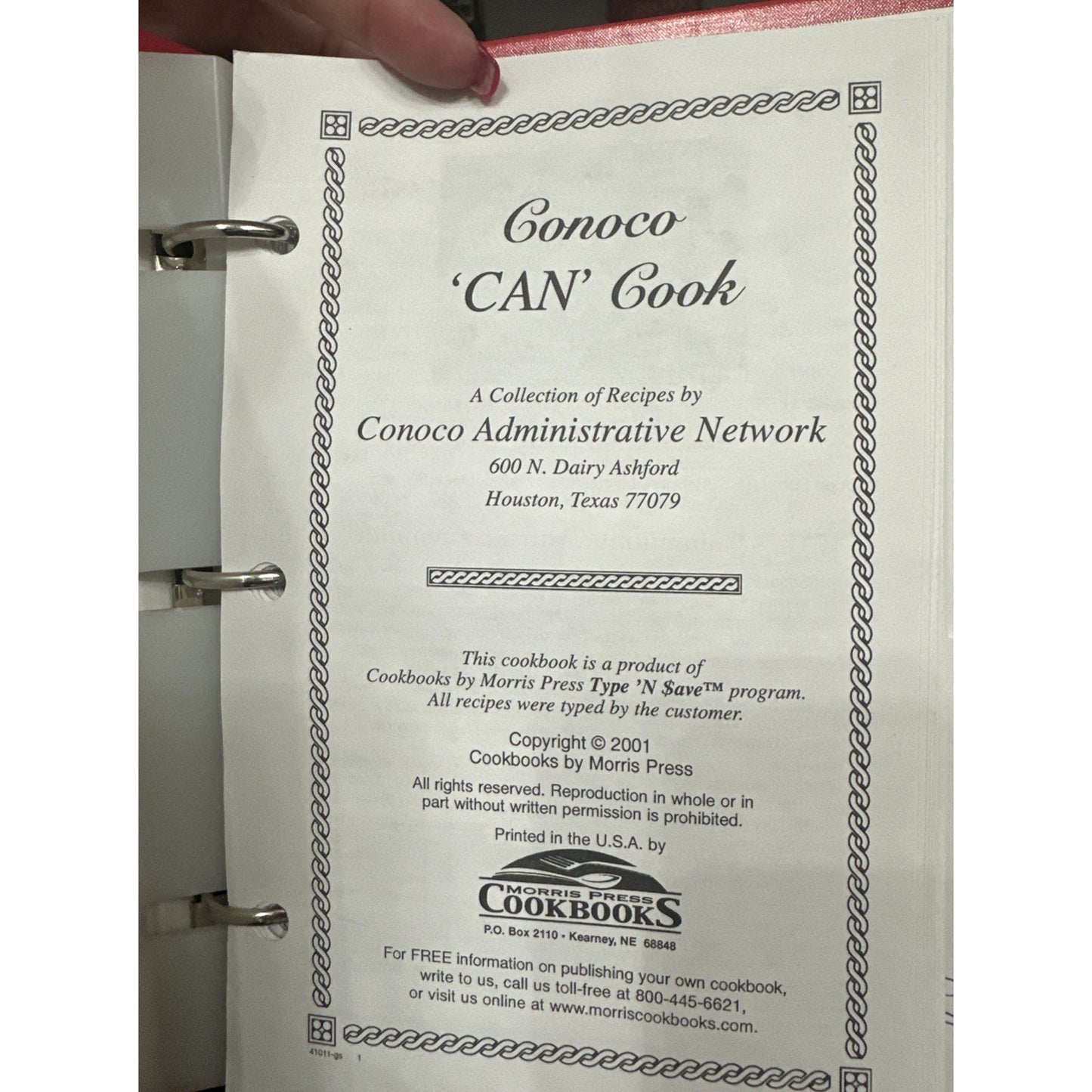 Conoco "can" Cook recipes from around the world 2001