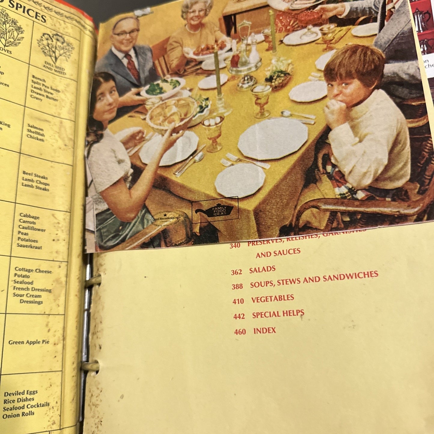 Vintage Betty Crocker Red Pie 5-Ring Binder Cookbook 1972 13th Printing